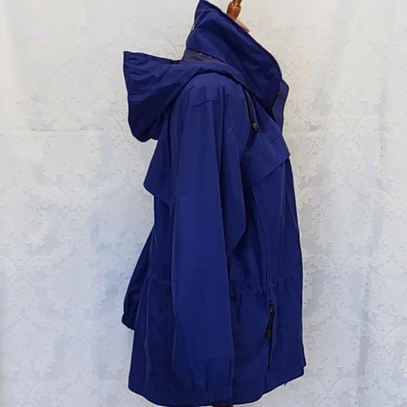 Pacific Trail Blue Lightweight Windbreaker with Hood - Picture 2 of 13